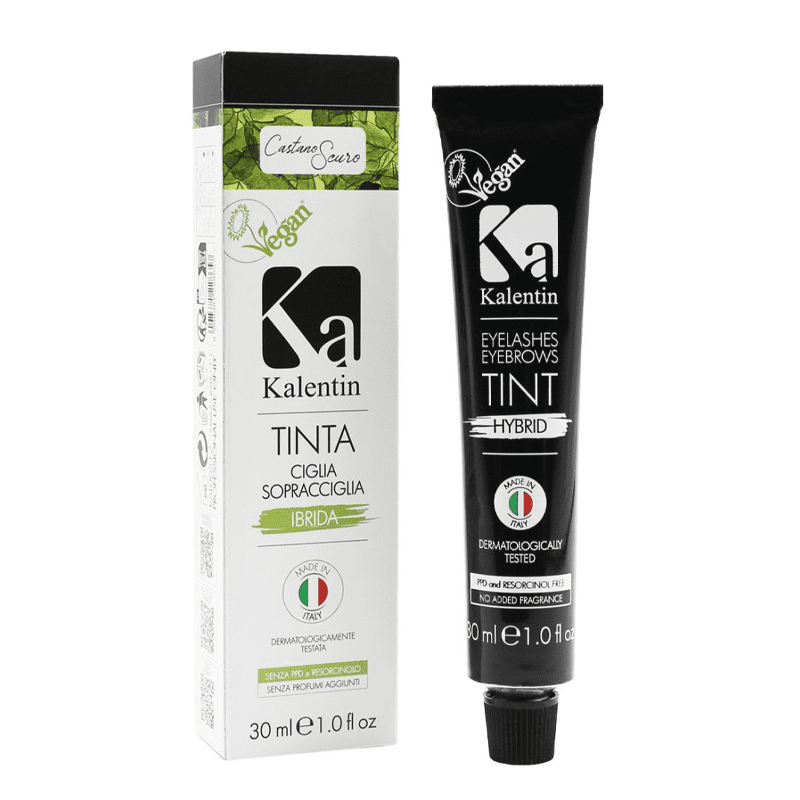 tinte hibrido fx henna Tinte híbrido efecto henna para pestañas y cejas en marrón oscuro - Imagen 1